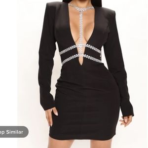 Black Mini Dress New whit  tags